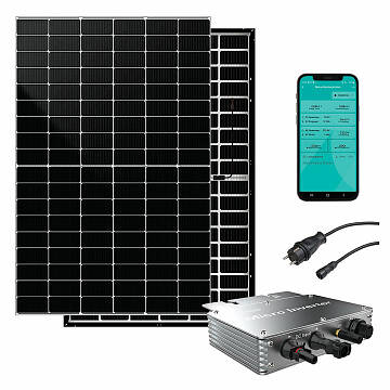 Pearl/DAH: DAH Solar 425-W-Zaunkraftwerk mit Glas-Glas-Solarmodul, WLAN-Wechselrichter, App