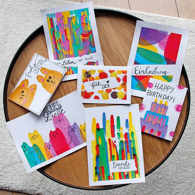 Lassen Sie Ihrer Kreativität freien Lauf und erfreuen Sie Ihre Lieben mit schön gestalteter Gruß-Post.